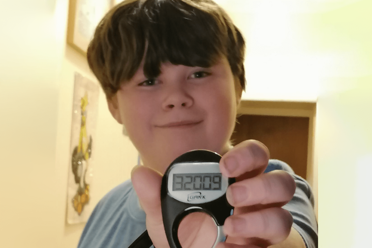 Lucas is walking 30,000 steps every day in March to raise money for The Ambulance Staff Charity
